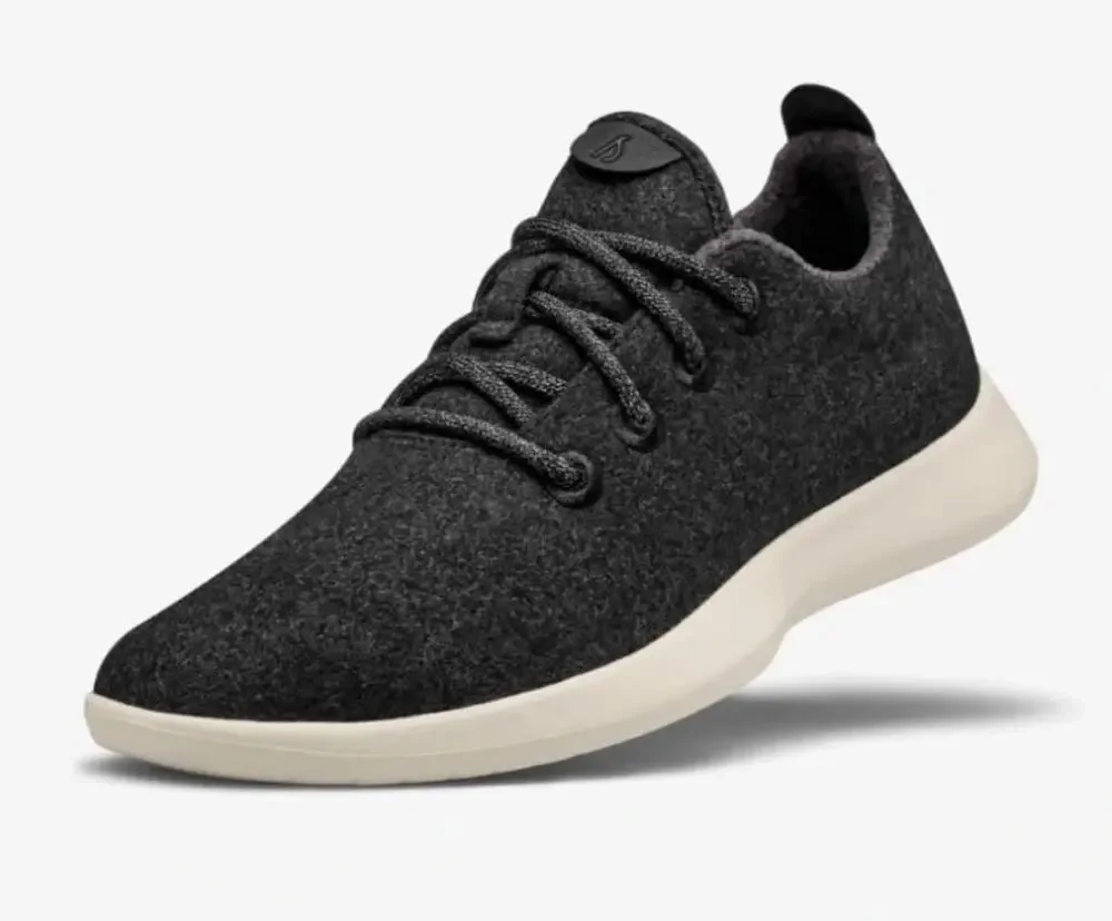 AllBirds Womens Wool Runner Sneakers US 7 EU 37 Black Athletic NIB